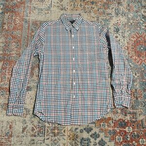 J Crew cotton checked button-up shirt